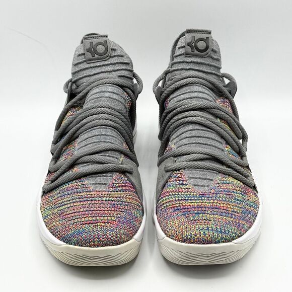 Nike KD 10 Multi-Color Fly Knit Basketball Sneakers 897815-900 - US Men’s 11 / E - Picture 2 of 12